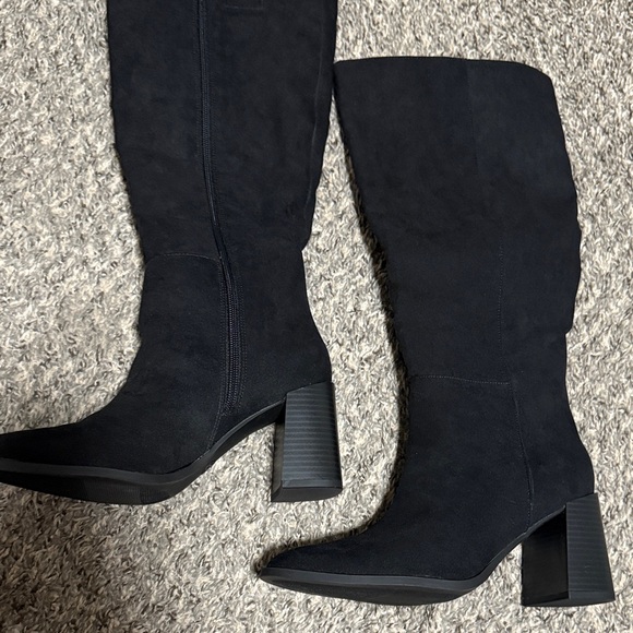 a new day Shoes - Black Over the Knee Boots